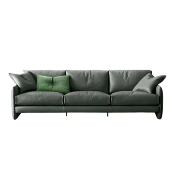Modern Leather L-Shape Sectional Sofa for Contemporary Living Rooms