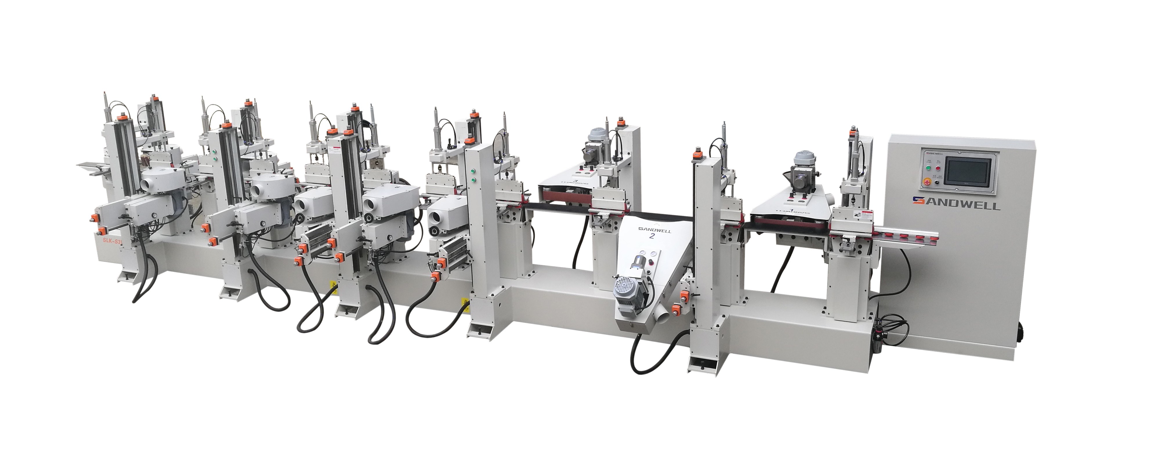 Wooden Door Frame Profile Linear Sander Machine