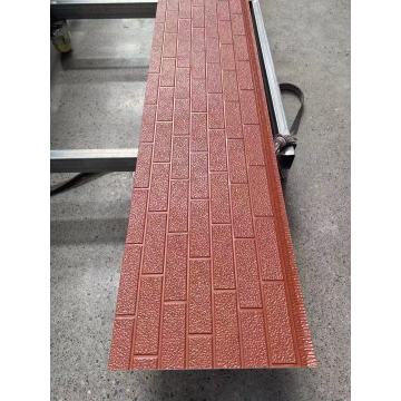 Red Brick Texture Polyurethane Insulated Panels for Exterior Wall Renovation