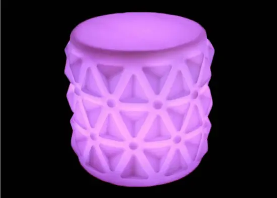Outdoor Colorful Plastic Light up Furniture LED Table