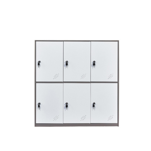 2 Tier 6 Door Closet Storage Cabinets