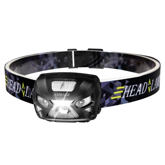 USB Rechargeable LED Headlamp with 3 Lighting Modes for Camping, Running, and Hiking