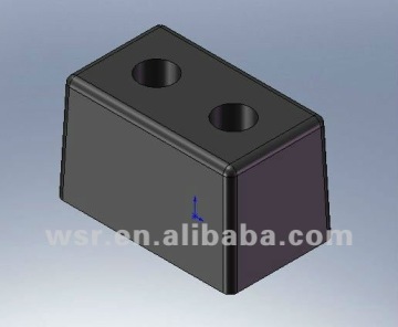 Molded colourful rubber bumpers