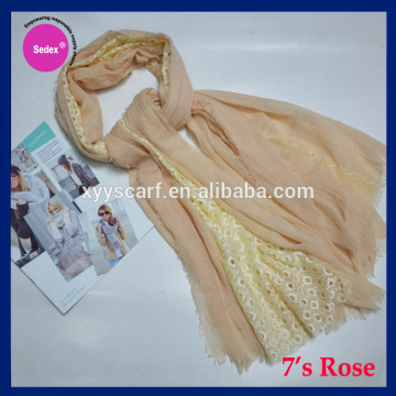 2016 wholesale women spring summer thin lace scarf