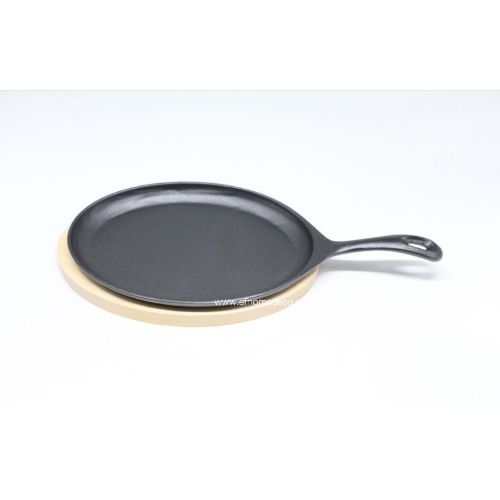 Pre-seasoned Cast Iron Griddle with Panel