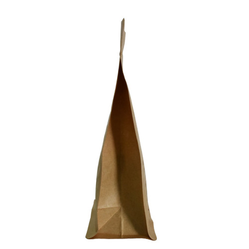 Nieuwe stijl Gerecycleerde kraftpapier Flat Bottom Gusset Coffee Bag