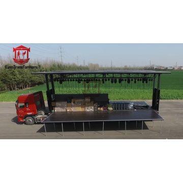 Evangelism Stage Trailer Truck Portable Evangelism Mobile Staging Factory