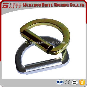 Baite new design silver golden steel stamping d ring with round roller