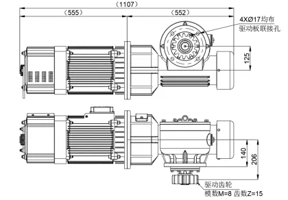 TCW Construction Passenger Hoist Drive Mechanism for Construction Lifts