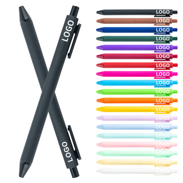Factory Wholesale: Bulk Multicolored Rubber Coated Ballpoint Pens with Custom OEM Logo