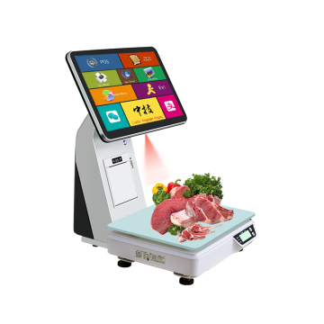 Großhandel multifunktionales Touch Terminal POS All-in-One AI Supermarkt-Registrierkasse mit Skala