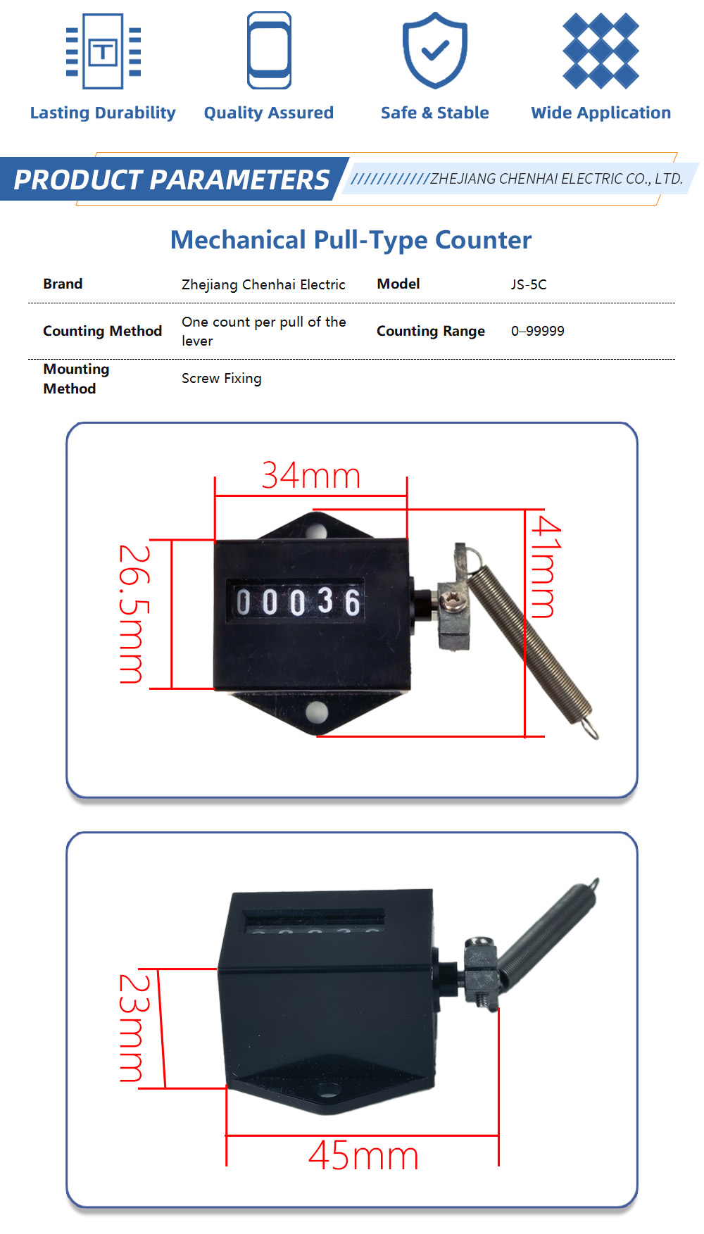 Machine Tool Counter JS-5C 2
