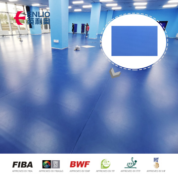 Superficie de suelo Enlio Sports para tenis de mesa interior