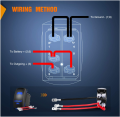 Switch Rocker LED LUZ LED 5PIN Laser On/Off Switches