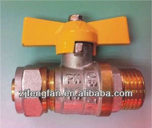 male union brass ball valve