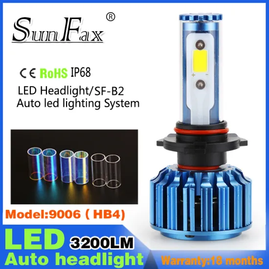 2016 LED automobiles & motorcycles Lights 9006 car led headlight auto Head lamp purple/blue Color headlights