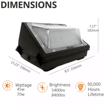 بسته دیواری LED در فضای باز ETL سازگار با محیط زیست