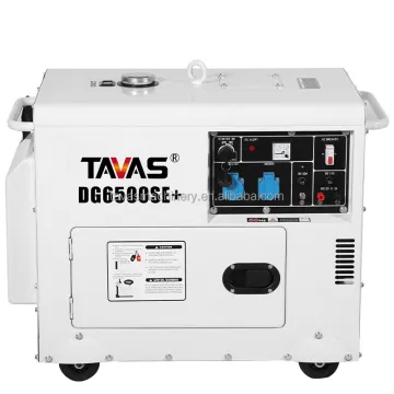 5500 Watt CE ISO9001 Certified Low Noise Diesel Generator with Four Wheel Mobility