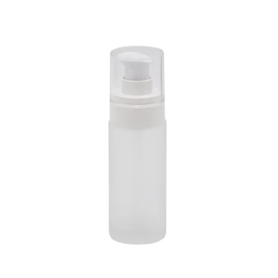 Clear Glass Empty 30ml Frosted Foundation Bottle