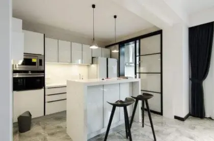 Customized natural stone marble bar countertop