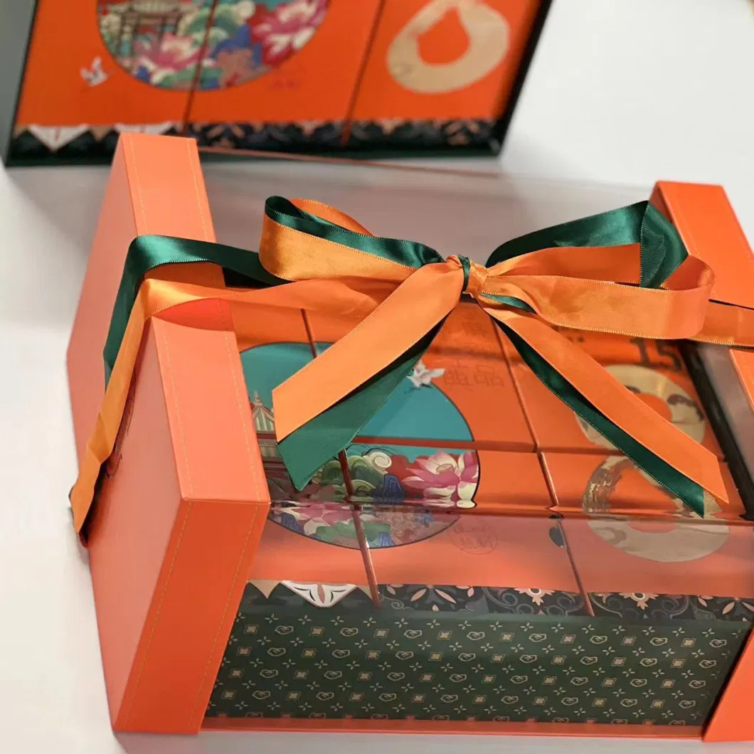 مربع هدايا هدايا أكريليك محمولة عالية الجودة Mooncake Box Mid-Autumn Box