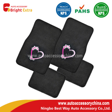 Embroidery Heart Quality Carpet Vehicle Floor Mats