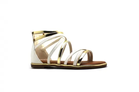 Children Flat Fashion Sandals With TPU Metal Strip