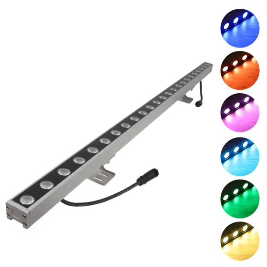 IP66 Waterproof RGB RGBW LED Wall Washer 18W/24W DMX Adjustable for Outdoor Architecture