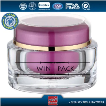 50g purple oval lotion jar,oval lotion bottle cap wih shiny gold rim