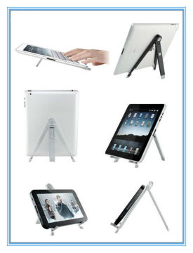 Portable 7 / 10 Inch Tablet Folding Ipad Tripod Mount With Display Angle 15 Degrees
