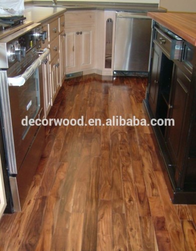 American kitchen room Acacia wooden flooring