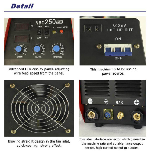 MIG/ARC 2 function into 1 welding machine NBC-250F