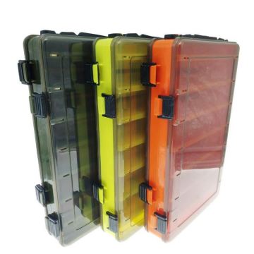 Double Layer Hard Plastic Fishing Tackle Box with Handle