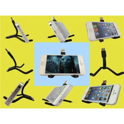 usb cable holders stick for mobile phone