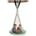 SkyBound 39 Inch Tree Swing Saucer Swing Green/Blue