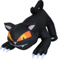 Gatto nero gonfiabile di Halloween animato per decorazioni