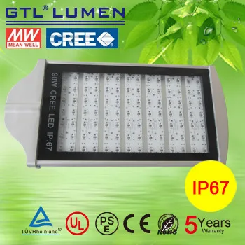 Aluminium 70w led Street Light Good Heat Dissipation 5 Years Warranty