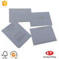 Matt white paper greeting jewellry card printing