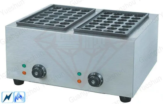 Commercial Kitchen Equipments , Countertop Electric Fish Pellet Grill With 2 Plate