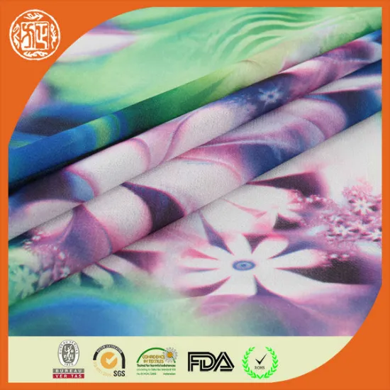 Shaoxing cheap and hotsale 100% polyester print fabric for dress