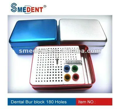 Dental Bur block with holes