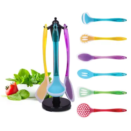 7pcs of kitchen utensils and one holder