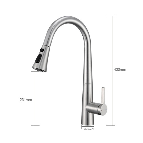 Stainless-Steel Pull Down 3 functions Sprayer Kitchen Faucet