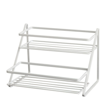 2-stufige Stufenregal-Arbeitsplatten-Rack-Organizer für Küchenschrank