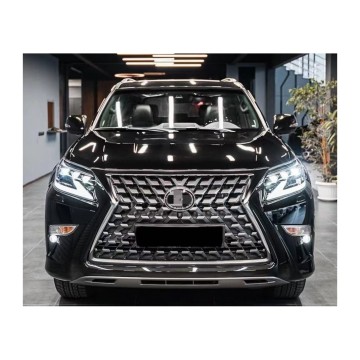 Kit de pare-chocs de voiture pour Lexus GX460 (2021) - Avant et arrière avec calandre, phares, feux arrière, lèvre avant, lèvre arrière, rétroviseur latéral