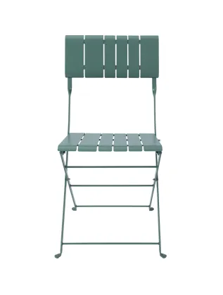 Outdoor Metal Folding Slatted Chair