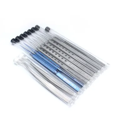 AM-14P Titanium Alloy Jump Wire Straight Tip Tweezers for Repair Services
