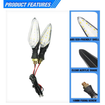 LiuHJG 12V Motorcycle Lighting System Flashing Motorcycle Indicator Lamp Motorcycle Rear LED Turn Signal Light