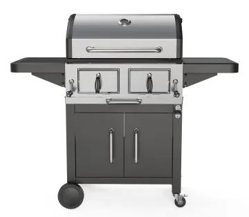 Hot Sale Charcoal Grill BBQ Smoker with Handle and Folding Table, Perfect for Outdoor Patio, Garden and Backyard Grilling