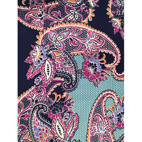 Pasiley Design Rayon Voile 60S tryckt vävt tyg